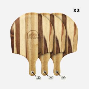 Acacia Hard Wood Pizza Peel – Pack of 3