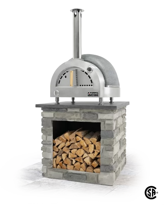 Fiamo Countertop Gas Thermal Clay Ciao Bella Outdoor Backyard Pizza Ovens