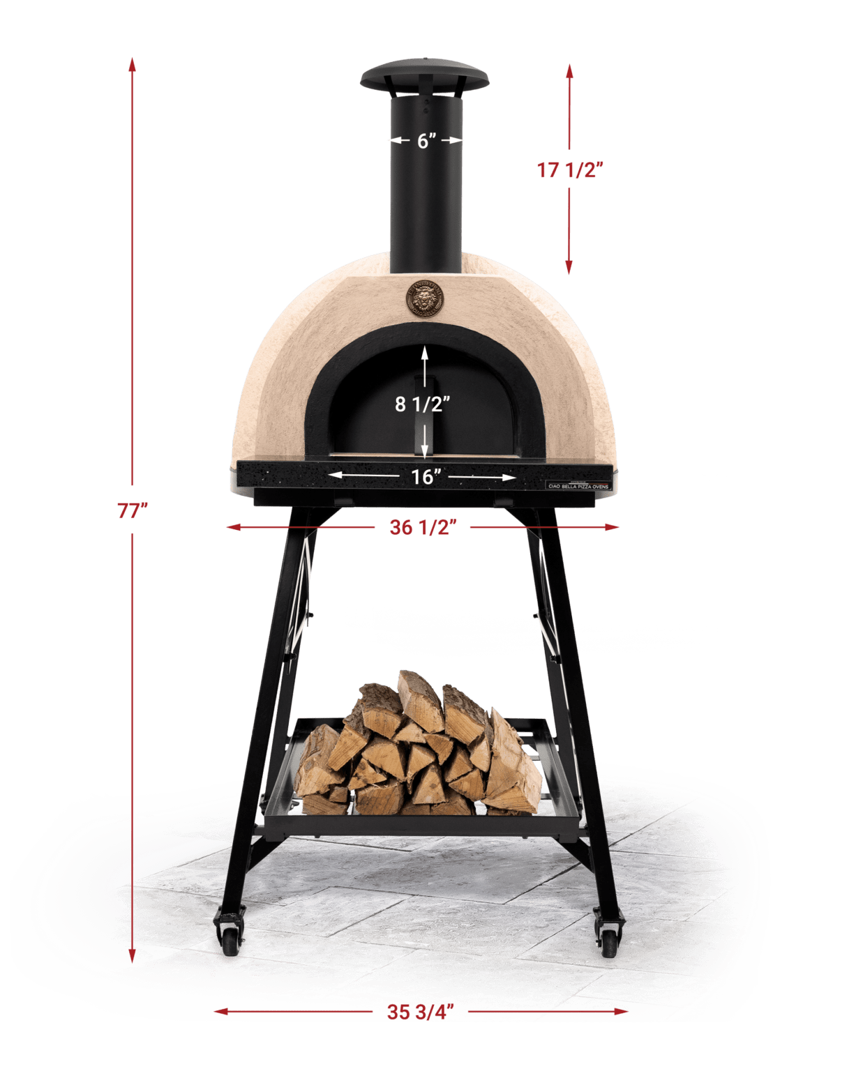 LEONE Forni With Stand Ciao Bella Outdoor Backyard Pizza Ovens