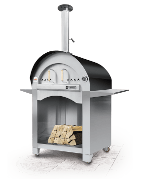 Quattro With Stand Wood Burning